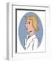 Medicine: Female doctor - illustration-Neale Osborne-Framed Giclee Print