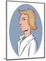 Medicine: Female doctor - illustration-Neale Osborne-Mounted Giclee Print