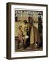 "Medicine Giver" "Take Your Medicine" Saturday Evening Post Cover, May 30,1936-Norman Rockwell-Framed Giclee Print