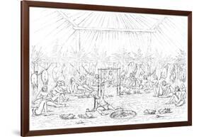 Medicine Man and Teepee Interior, 1841-Myers and Co-Framed Giclee Print