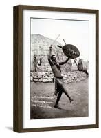 Medicine Man Fighting a Coming Hailstorm-null-Framed Photographic Print