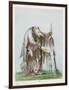 Medicine-Man of the Blackfeet People-George Catlin-Framed Art Print