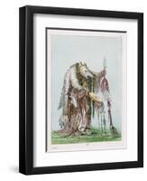 Medicine-Man of the Blackfeet People-George Catlin-Framed Art Print