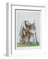 Medicine-Man of the Blackfeet People-George Catlin-Framed Art Print