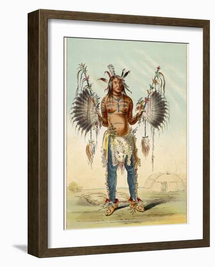 Medicine Man of the Mandan People-George Catlin-Framed Photographic Print