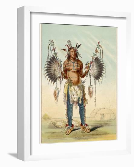 Medicine Man of the Mandan People-George Catlin-Framed Photographic Print