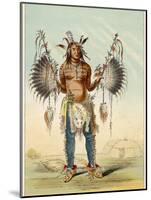 Medicine Man of the Mandan People-George Catlin-Mounted Photographic Print