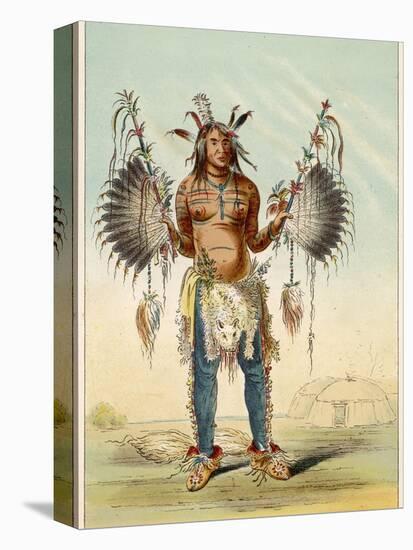 Medicine Man of the Mandan People-George Catlin-Stretched Canvas