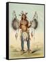 Medicine Man of the Mandan People-George Catlin-Framed Stretched Canvas