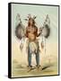 Medicine Man of the Mandan People-George Catlin-Framed Stretched Canvas