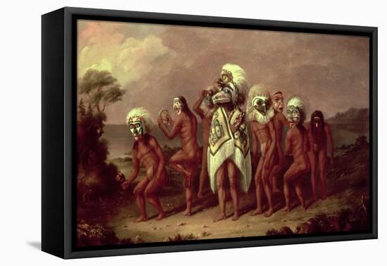 Medicine Mask Dance-Paul Kane-Framed Stretched Canvas