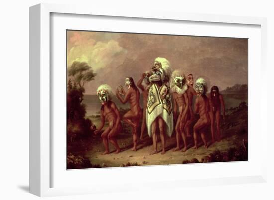 Medicine Mask Dance-Paul Kane-Framed Giclee Print