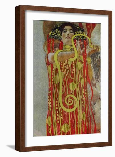 Medicine, Part of the Ceiling Fresco for the Vienna University, 1900/07-Gustav Klimt-Framed Giclee Print