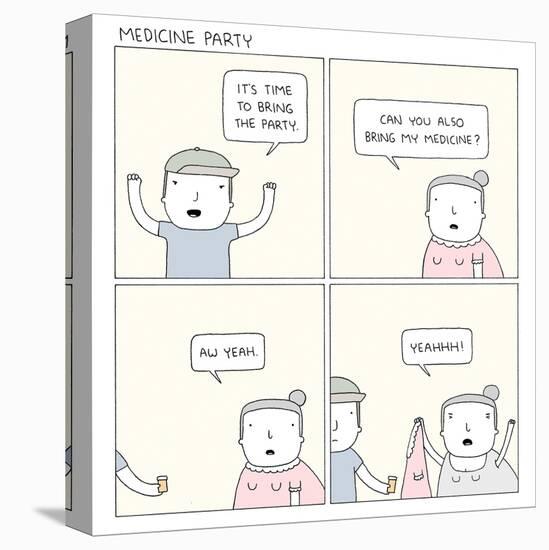 Medicine Party-Reza Farazmand-Stretched Canvas