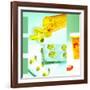 Medicine Pills and Bottles-null-Framed Photographic Print