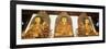 Medicine, Sakyamuni and Amithaba Gold Buddha Statues, Heavenly King Hall, Shanghai, China-Gavin Hellier-Framed Photographic Print