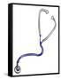 Medicine: stethoscope illustration-Neale Osborne-Framed Stretched Canvas