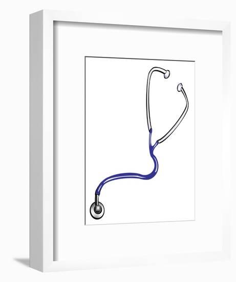 Medicine: stethoscope illustration-Neale Osborne-Framed Giclee Print