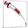 Medicine: syringe filled with blood-Neale Osborne-Mounted Giclee Print