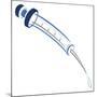 Medicine: syringe illustration-Neale Osborne-Mounted Giclee Print