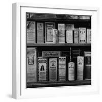 Medicines For Sale at a Local Drugstore-Francis Miller-Framed Photographic Print