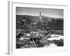 Medics' Ambulance Truck Driving Through Wreckage Left Behind at Battle Site During WWII-null-Framed Photographic Print