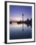 Medienhafen and Rhein Tower, Dusseldorf, Rhineland-Westphalia, Germany-Walter Bibikow-Framed Photographic Print