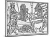 Medieval Agriculture Farm Scene-null-Mounted Giclee Print