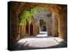 Medieval Arched Street-Jeni Foto-Stretched Canvas