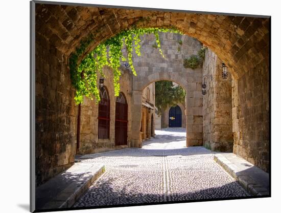 Medieval Arched Street-Jeni Foto-Mounted Photographic Print