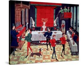 Medieval Banquet for the Queen-null-Stretched Canvas