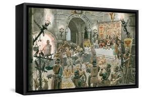 Medieval Banquet-Peter Jackson-Framed Stretched Canvas