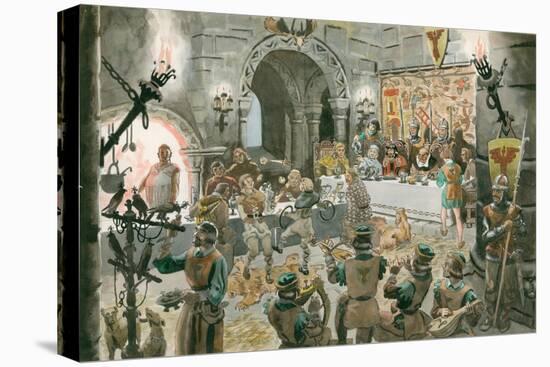 Medieval Banquet-Peter Jackson-Stretched Canvas