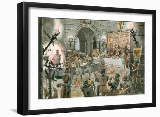 Medieval Banquet-Peter Jackson-Framed Giclee Print