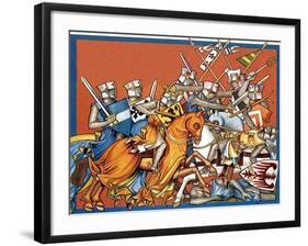 Medieval Battle-Escott-Framed Giclee Print