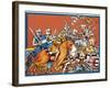 Medieval Battle-Escott-Framed Giclee Print