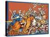 Medieval Battle-Escott-Stretched Canvas