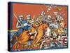 Medieval Battle-Escott-Stretched Canvas