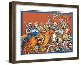 Medieval Battle-Escott-Framed Giclee Print