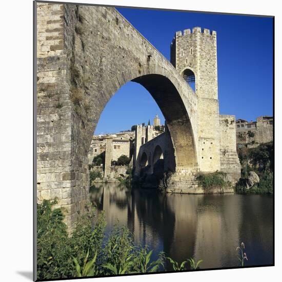 Medieval Bridge, Besalu, Catalunya (Costa Brava), Spain-Stuart Black-Mounted Photographic Print