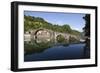 Medieval Bridge of Ponte Della Maddalena on the River Serchio, Borgo a Mozzano, Near Lucca-Stuart Black-Framed Photographic Print