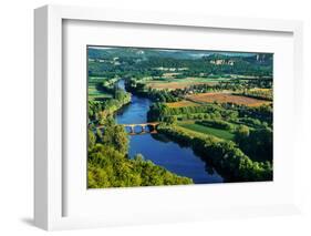 Medieval Bridge over the Dordogne River Perigord France-OSTILL-Framed Photographic Print