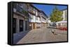 Medieval Buildings in the Santiago Square, also known as Sao Tiago or Sao Thiago, in the Historical-StockPhotosArt-Framed Stretched Canvas