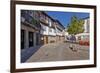 Medieval Buildings in the Santiago Square, also known as Sao Tiago or Sao Thiago, in the Historical-StockPhotosArt-Framed Photographic Print