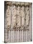Medieval Carvings of Old Testament Figures, North Porch, Chartres Cathedral, UNESCO World Heritage-Nick Servian-Stretched Canvas