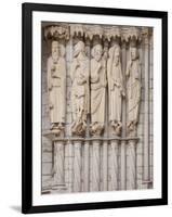 Medieval Carvings of Old Testament Figures, North Porch, Chartres Cathedral, UNESCO World Heritage-Nick Servian-Framed Photographic Print