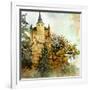 Medieval Castle Alcazar, Segovia,Spain- Picture In Painting Style-Maugli-l-Framed Art Print