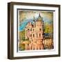 Medieval Castle - Artwork In Painting Style (From My Castles Collection)-Maugli-l-Framed Art Print