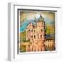 Medieval Castle - Artwork In Painting Style (From My Castles Collection)-Maugli-l-Framed Art Print