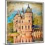 Medieval Castle - Artwork In Painting Style (From My Castles Collection)-Maugli-l-Mounted Art Print